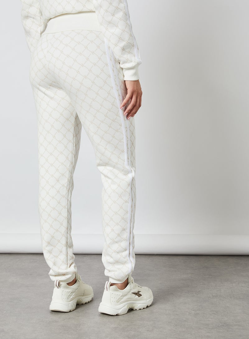 ODOLLS COLLECTION - Monogram Joggers White - Image 1