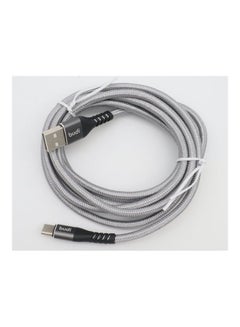 budi USB-A To USB-C Charging Cable Grey/Black  - Image 3
