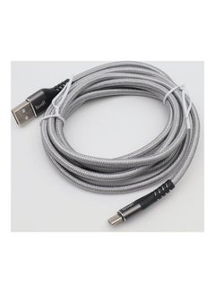 budi USB-A To USB-C Charging Cable Grey/Black  - Image 4