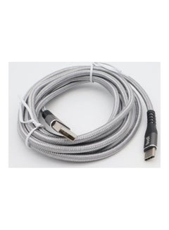budi USB-A To USB-C Charging Cable Grey/Black  - Image 5