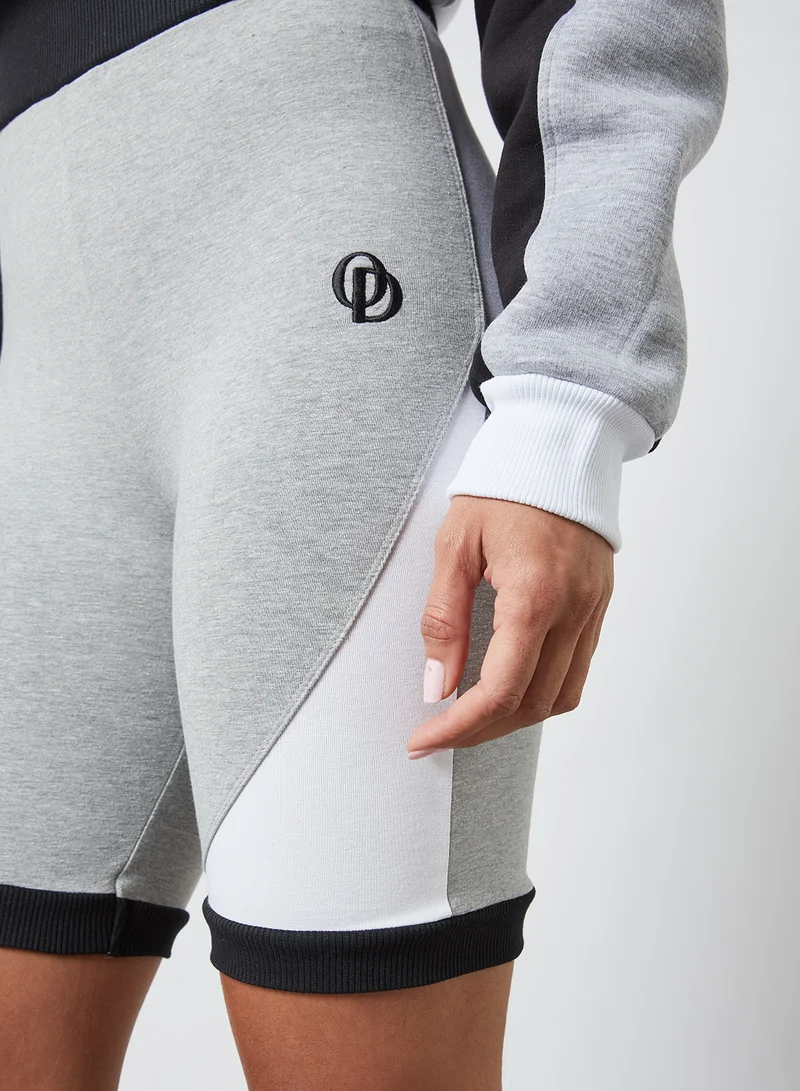 ODOLLS COLLECTION Contrast Cycling Shorts Grey Marl