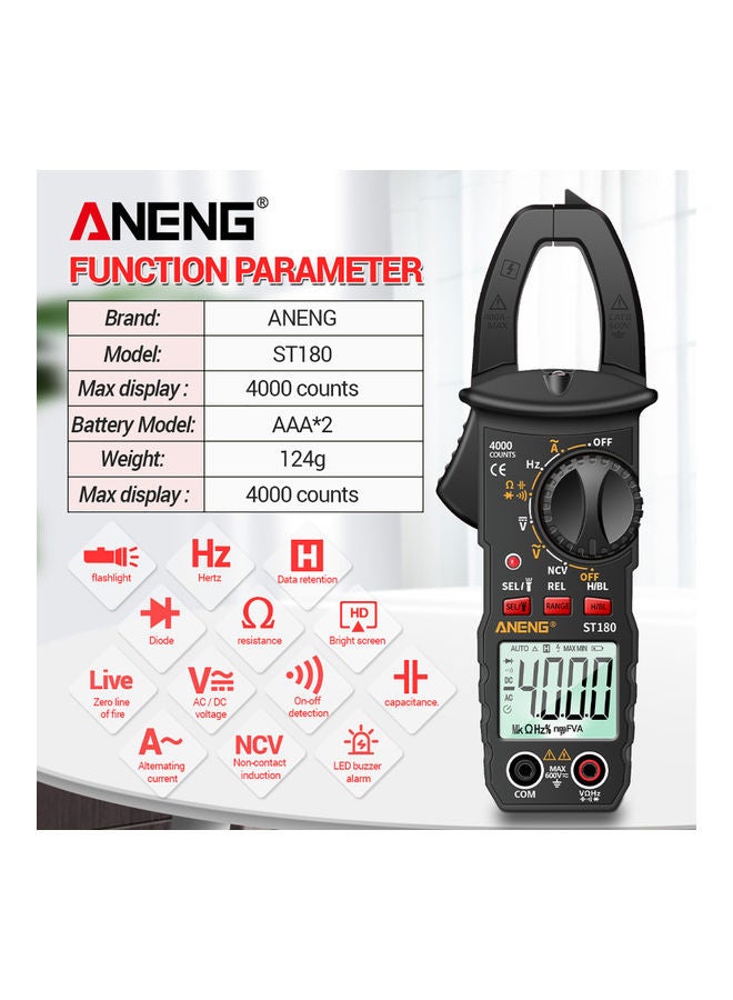 4000 Count Digital Clamp Meter Multicolour - v1621830007/N47594719A_4