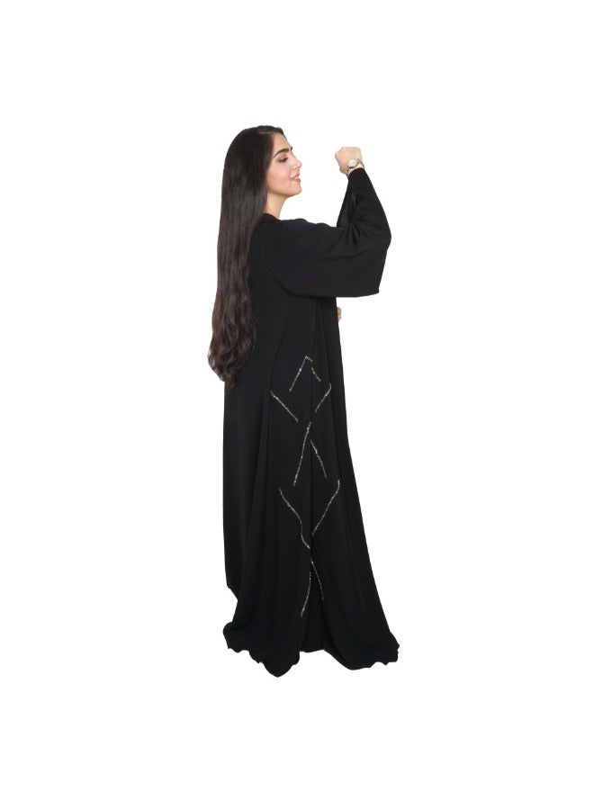 عباية كاجوال جيلاتو . أسود - Image 3