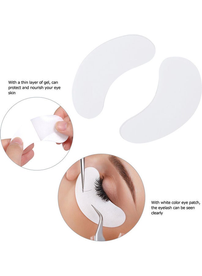 50-Pairs Hydrogel Gel Eye Pad White - Image 3