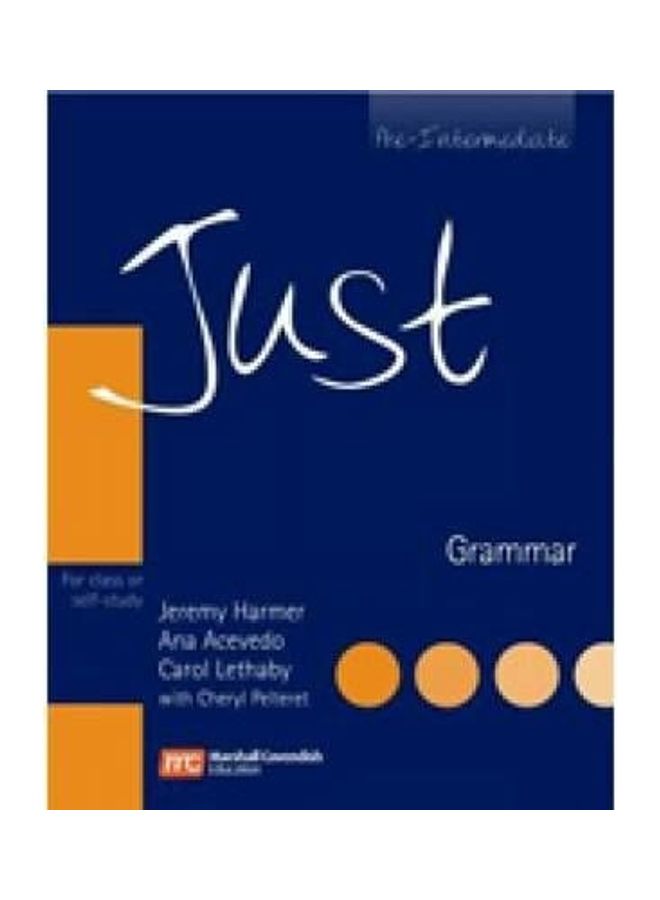 Just Grammar  Pre Intermediate For Class or Self Study with Answer Key board_book english