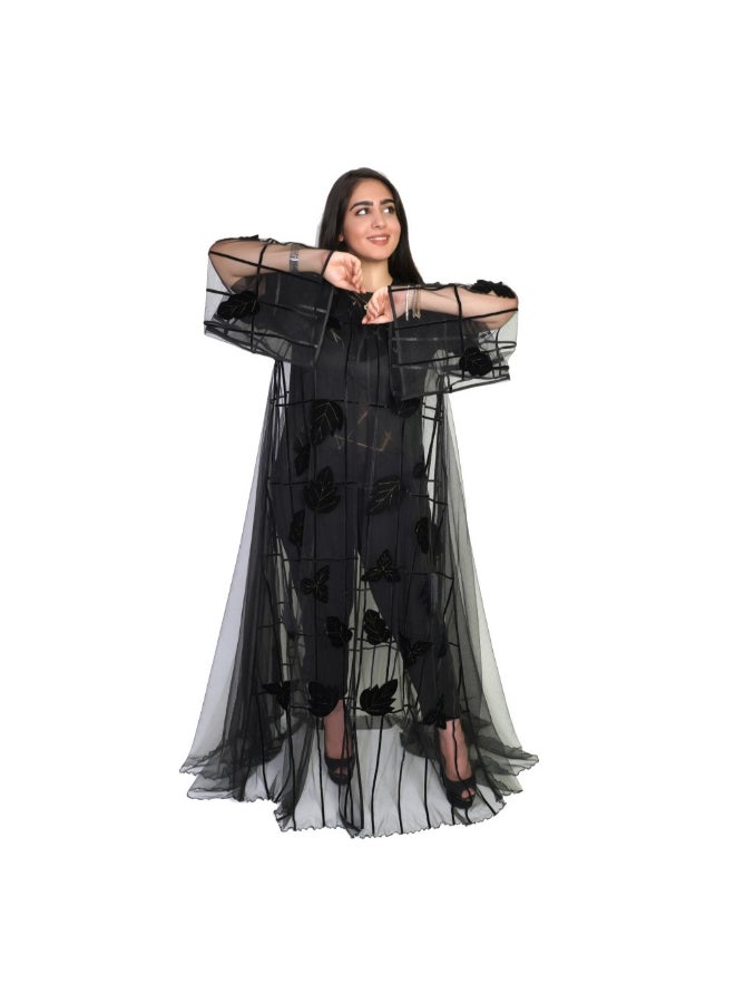 Geelato Casual Abaya Black - Image 1