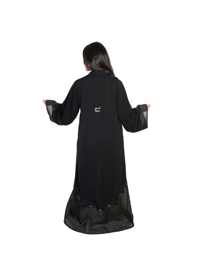 Geelato Casual Abaya Black - Image 2
