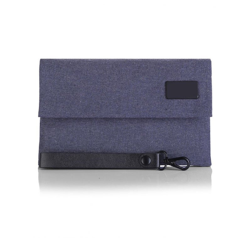 Colourblock Magnetic Wallet Blue/Black