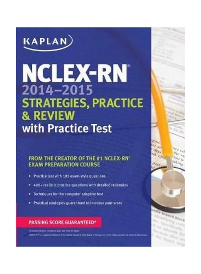NCLEX-RN  Strategies Practice And Review With Practice Test Paperback English by Kaplan