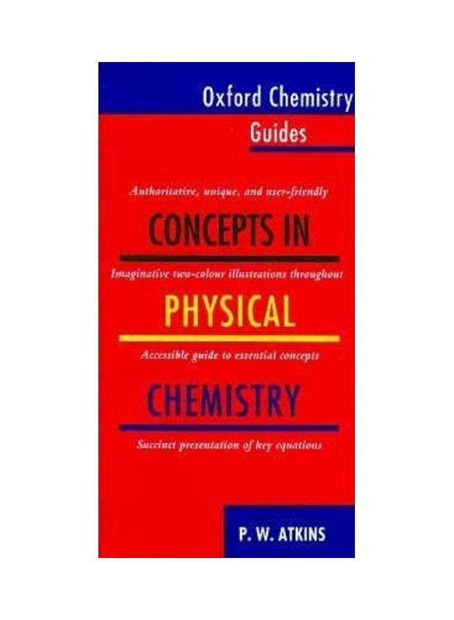 Concepts In Physical Chemistry Paperback English by Peter W. Atkins 