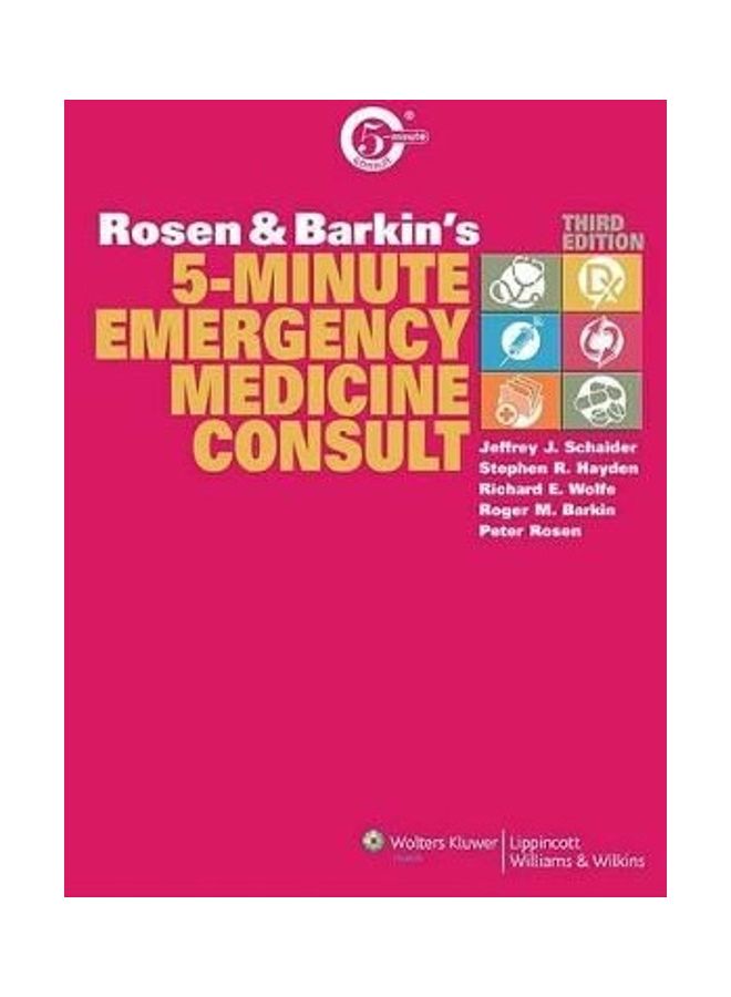 Rosen And Barkin's 5-Minute Emergency Medicine Consult Hardcover English by Jeffrey Schaider