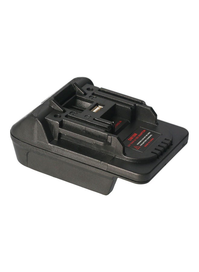 KKmoon Lithium Battery Convert Adapter 11.50x5.50x8.80cm Black  - Image 1