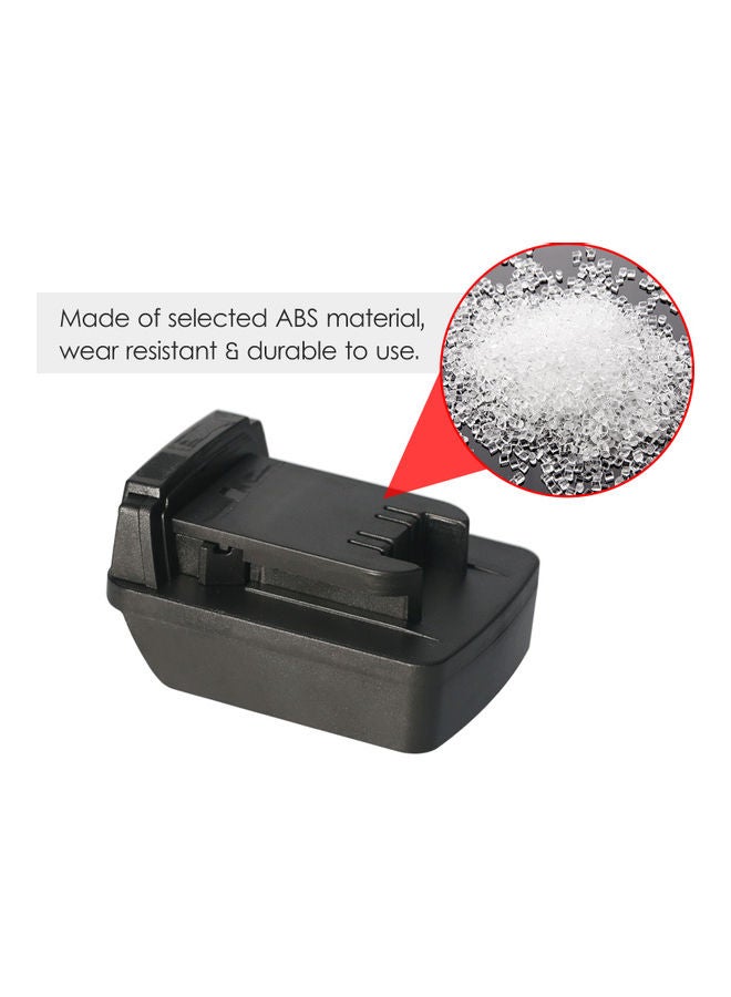 KKmoon Lithium Battery Convert Adapter Black 11.50x5.50x8.80cm - Image 4