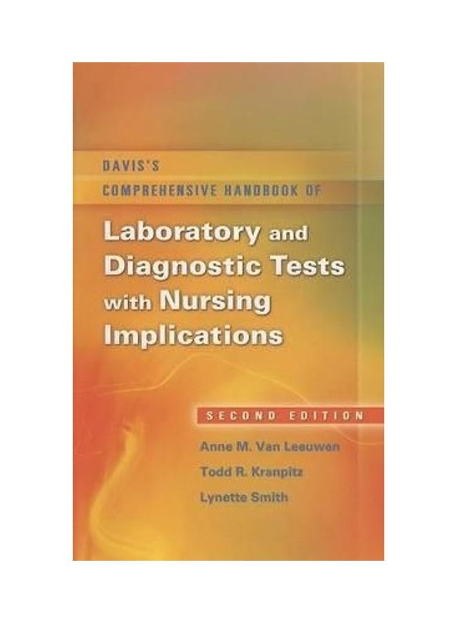 Davis's Comprehensive Handbook Of Laboratory And Diagnostic Tests With Nursing Implications Paperback English 