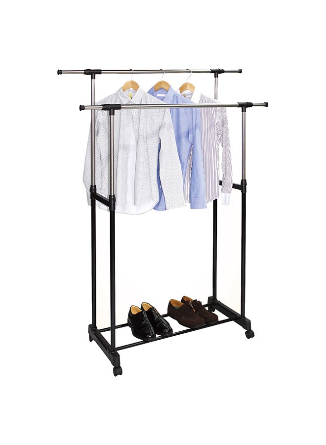 Home Pro Double Extended Garment Rack Black