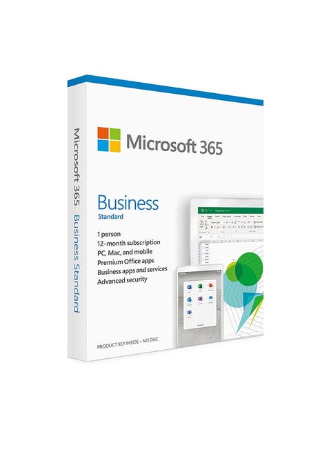 Office 365 Business Standard 12 Months License 1 Person (5PC/MAC+5 MOBILE+5 TABLETS) White