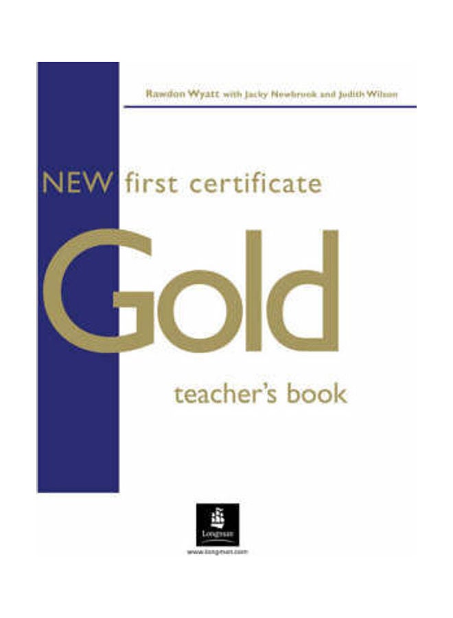 New First Certificate Gold Teacher's Book Paperback English by Sally Burgess