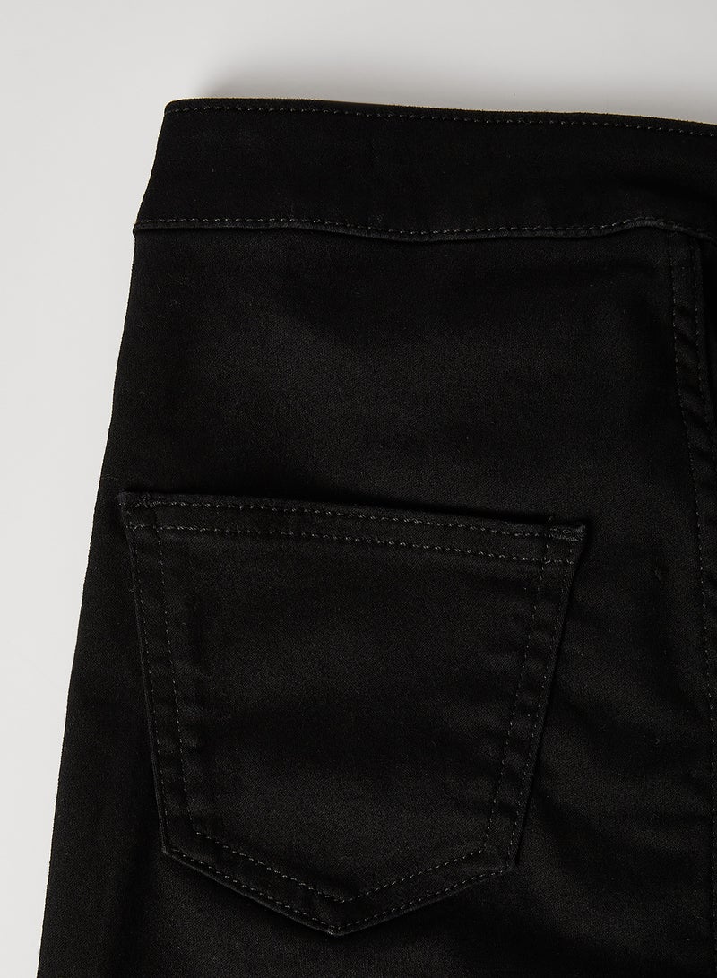 NEW LOOK - Kids Non Rip Tube Jeggings Black - Image 1