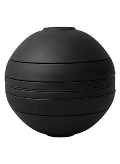 Villeroy & Boch 7-Piece Iconic La Boule Dinner Set Black 23.9 x 23.3cm  - Image 1