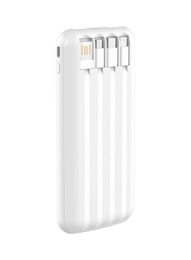 devia - 10000.0 mAh Kintone Series Power Bank With 4 Cables 10000Mah white - Image 1