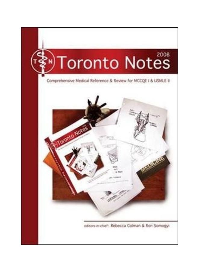 The Toronto Notes for Medical Students 2008 Paperback English by Rebecca Colman