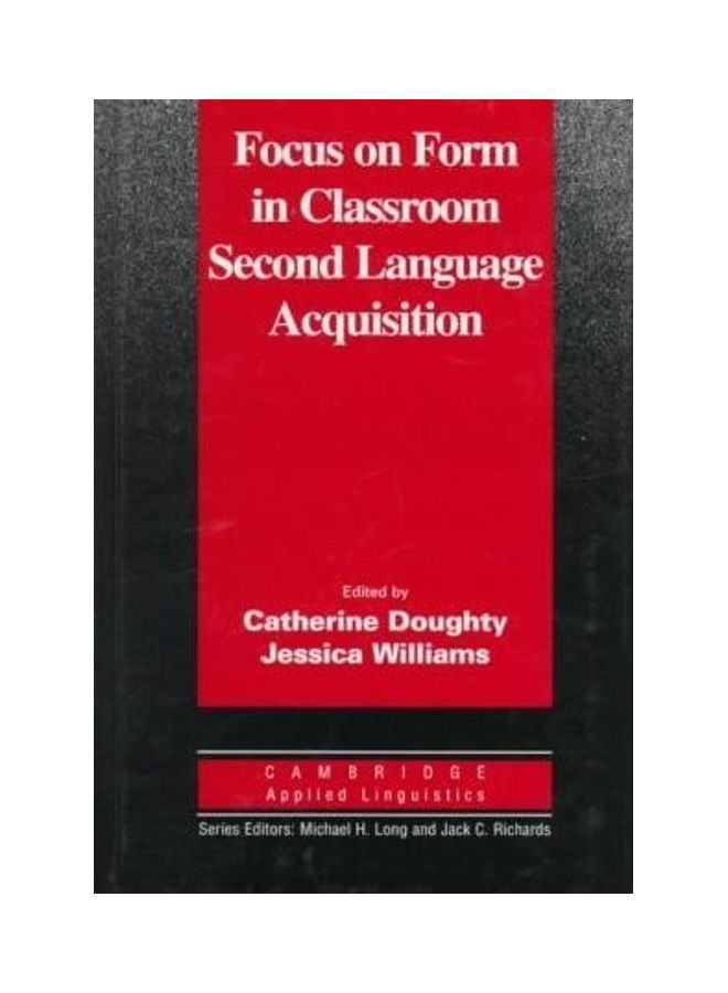 Focus on Form in Classroom Second Language Acquisition Hardcover English by Catherine Doughty