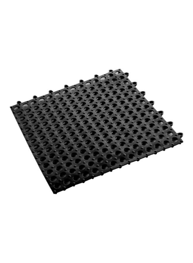 Bathroom Anti-Skidding Mat Black 30 x 1 x 30cm