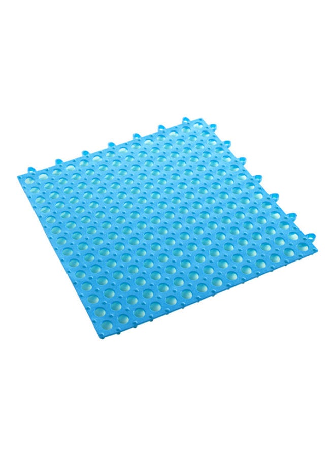 Bathroom Anti-Skidding Mat Blue 30 x 1 x 30cm 