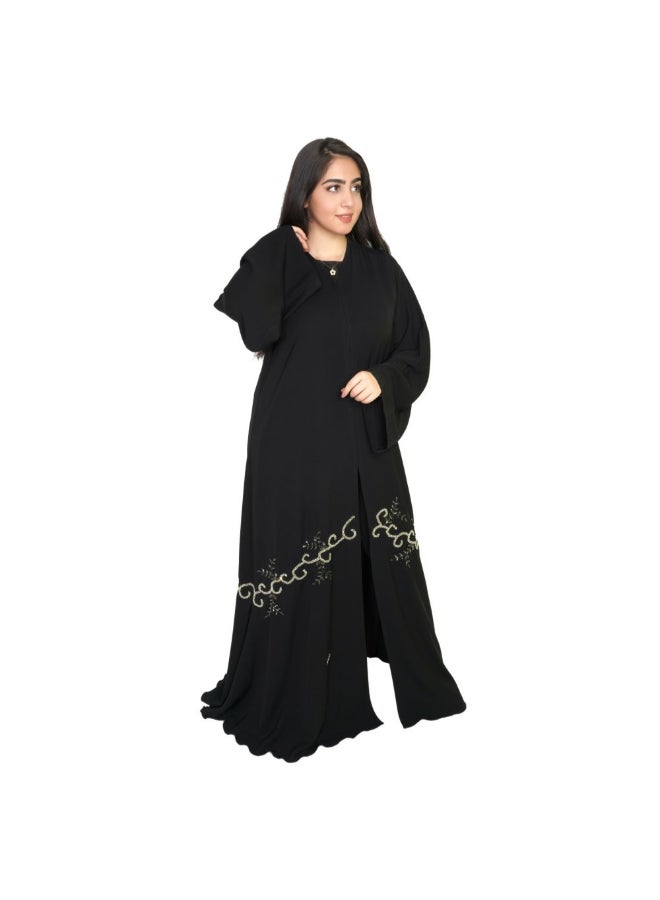 Crepe Fabric Abaya Black - Image 1