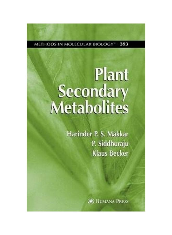 Plant Secondary Metabolites Hardcover English by Harinder P.S. Makkar 