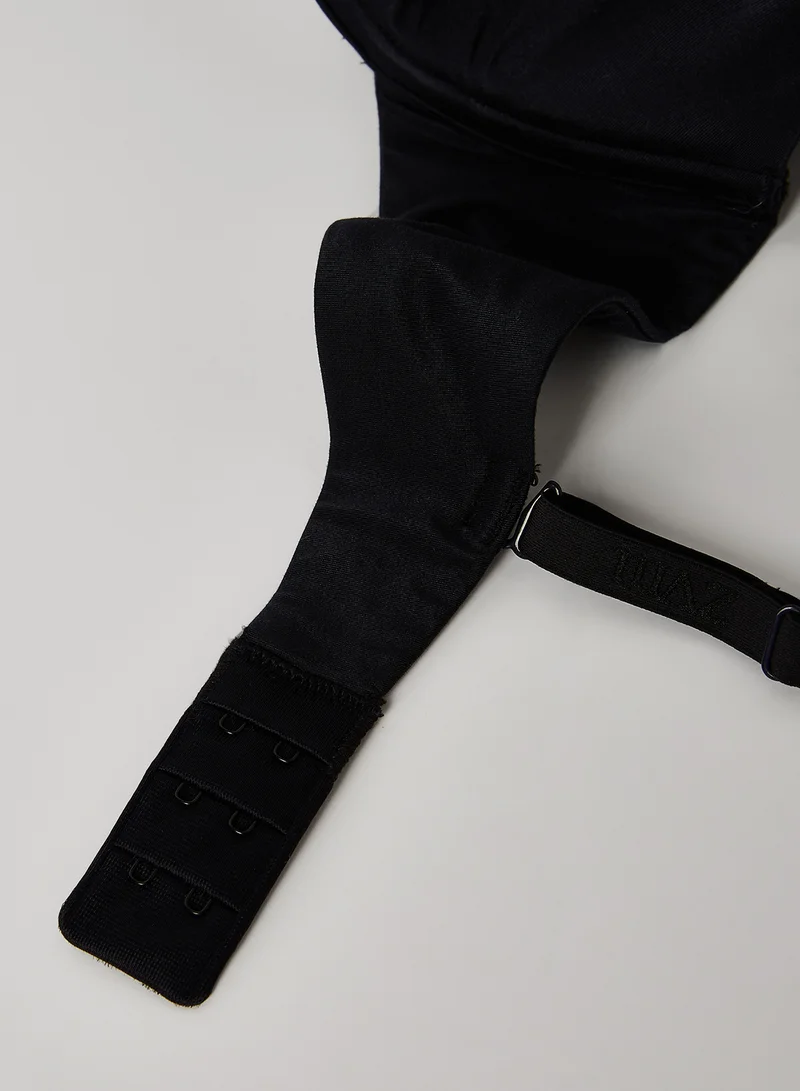 zivame At Work Padded Wired 3/4th Coverage T-Shirt Bra Black