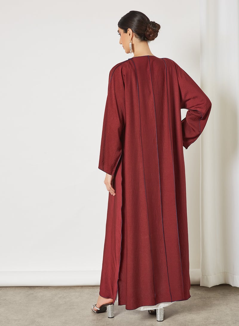 بوسني عباية بشت أنيقة أحمر - Image 2