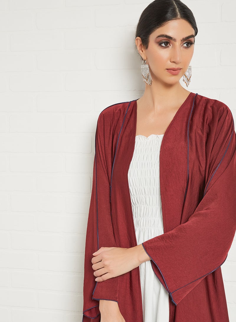 بوسني عباية بشت أنيقة أحمر - Image 4