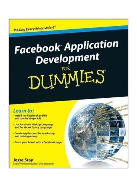 Facebook Application Development For Dummies Paperback English by Jesse Stay