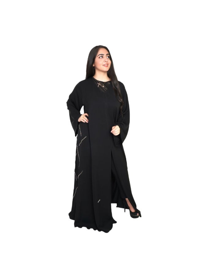 عباية كاجوال جيلاتو . أسود - Image 1