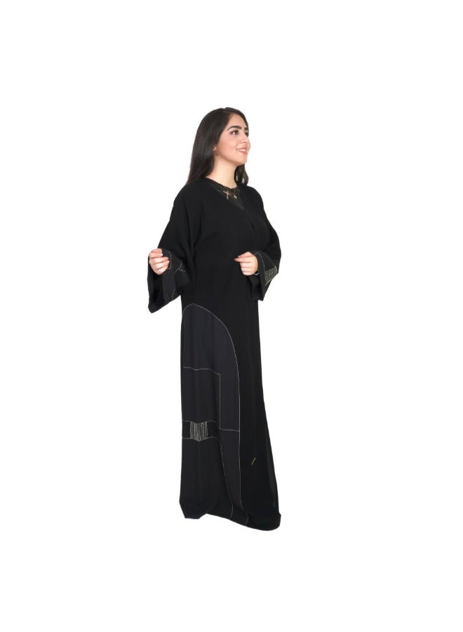 Geelato Casual Abaya Black - Image 3
