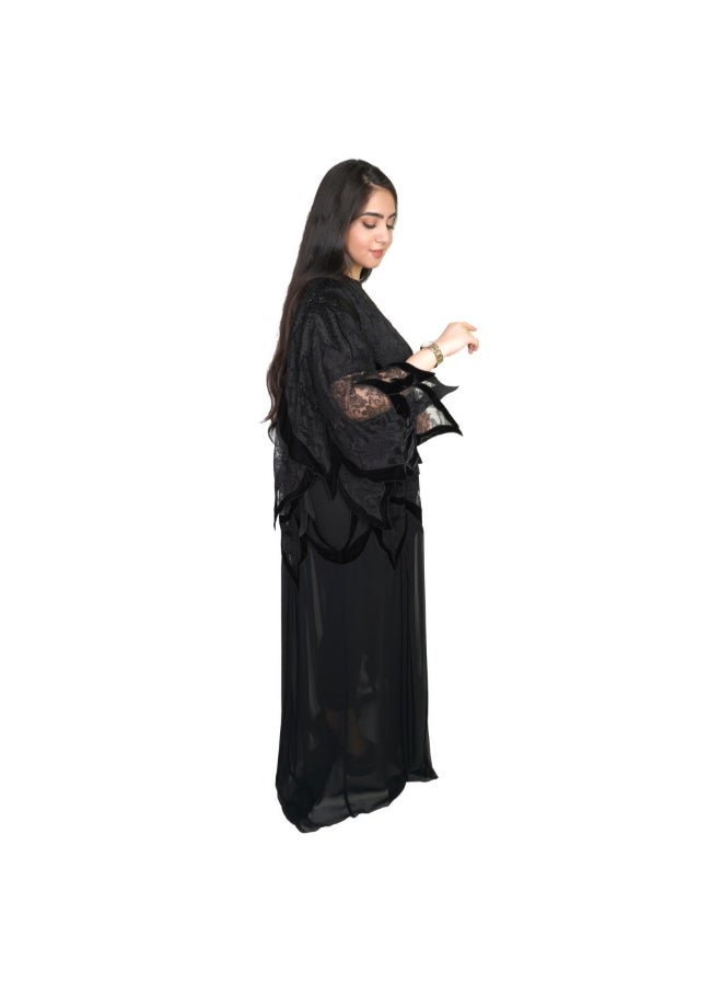 Geelato Casual Abaya Black - Image 3