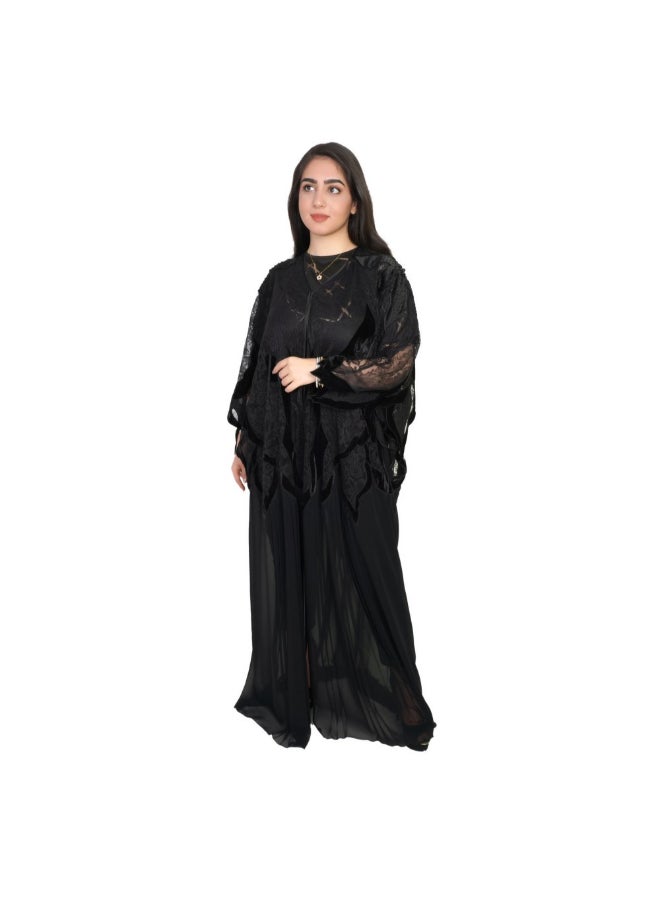 Geelato Casual Abaya Black - Image 1
