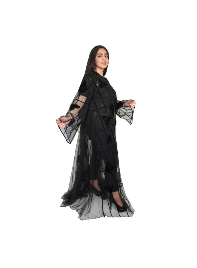 Geelato Casual Abaya Black - Image 3