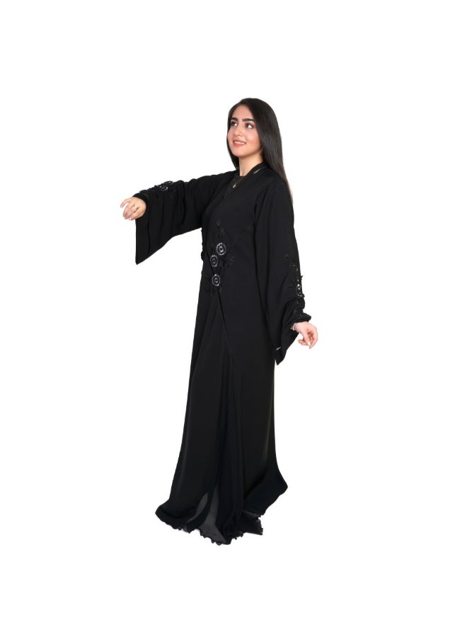 عباية كاجوال جيلاتو . أسود - Image 3