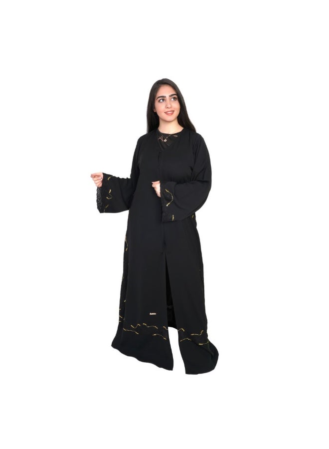 Geelato Casual Abaya Black - Image 1