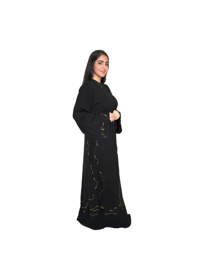 Geelato Casual Abaya Black - Image 3