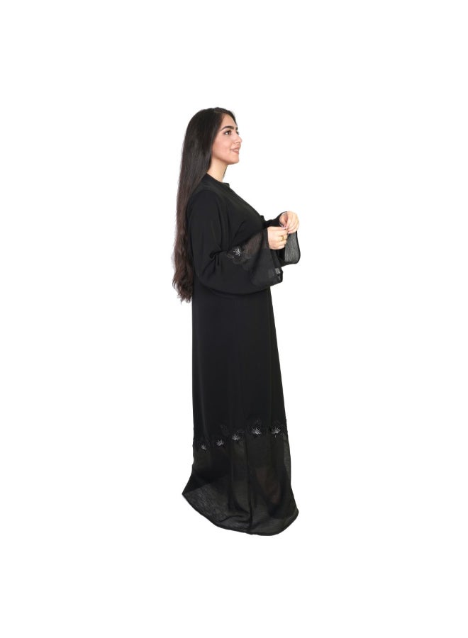 Geelato Casual Abaya Black - Image 3