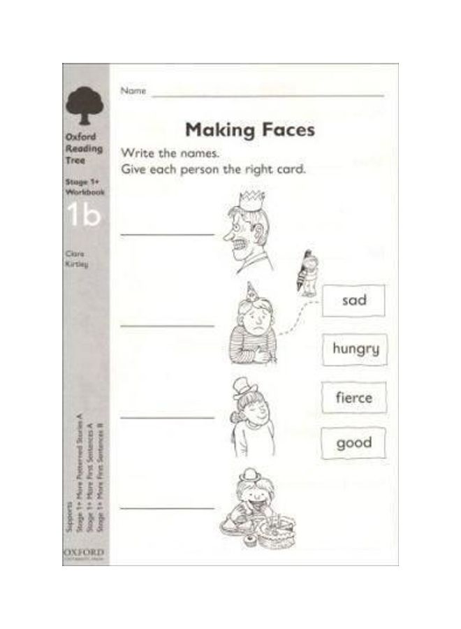 Oxford Reading Tree: Level 1+: Workbooks: Workbook 1A (Pack of 6) Paperback English by Clare Kirtley - 38443.0