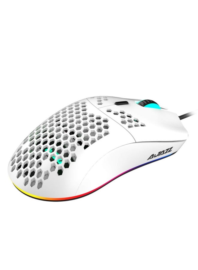 Ajazz Wired Gaming Mouse White - Image 1