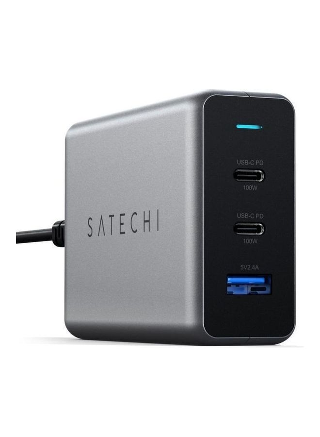 SATECHI USB-C Charging Hub Space Gray - Image 1