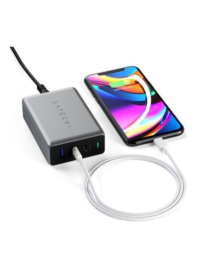 SATECHI USB-C Charging Hub Space Gray - Image 3