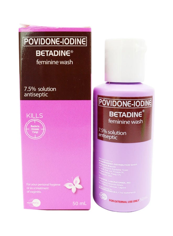 Betadine Povidone-Iodine Feminine Wash Brown 50ml