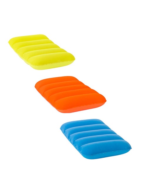 38cm X 24cm X 9cm Flocked Air Travel Pillow 26-67485 Assorted 38 x 24 x 9cm