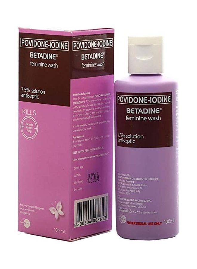 BETADINE Povidone-Iodine Feminine Wash Pink 100ml 